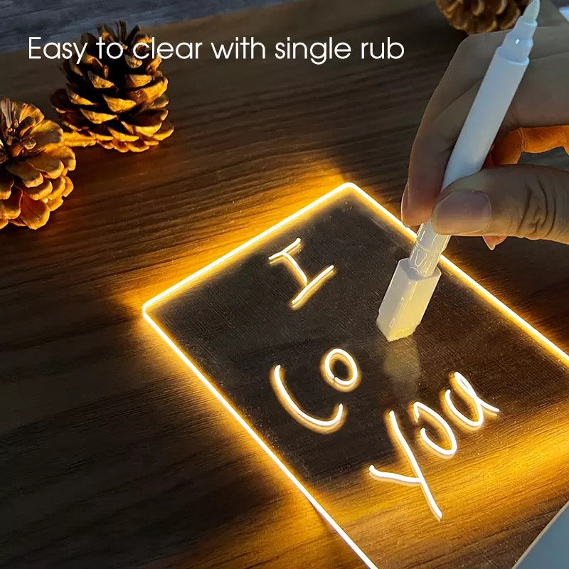 LED Note board acrylic (warm light)