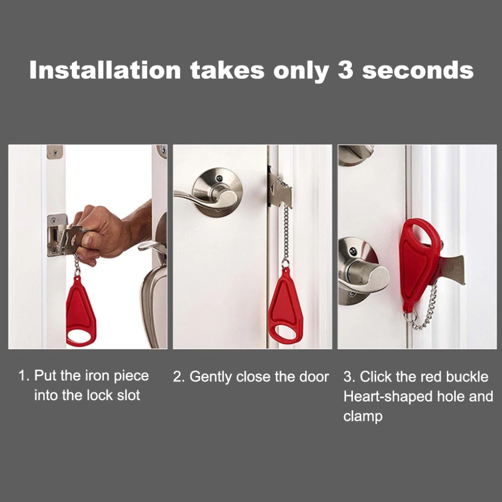 Portable door lock